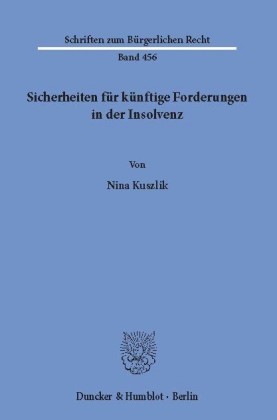 Sicherheiten für künftige Forderungen in der Insolvenz.