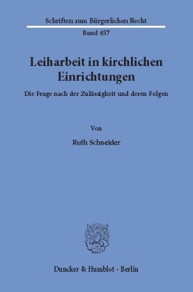 Leiharbeit in kirchlichen Einrichtungen.