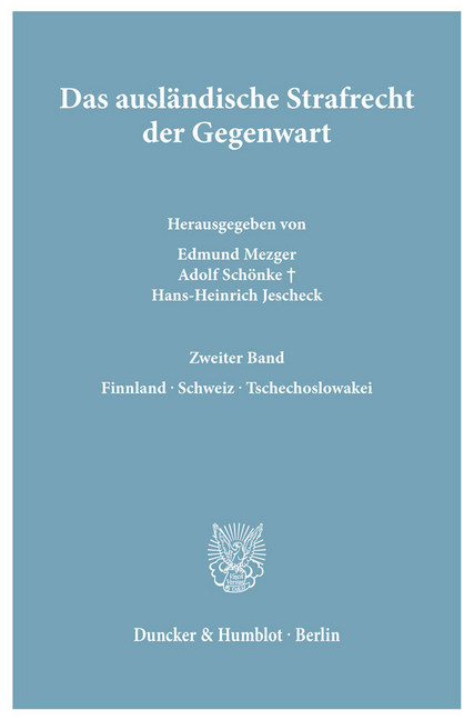 Das ausländische Strafrecht der Gegenwart. main product photo