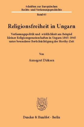 Religionsfreiheit in Ungarn.