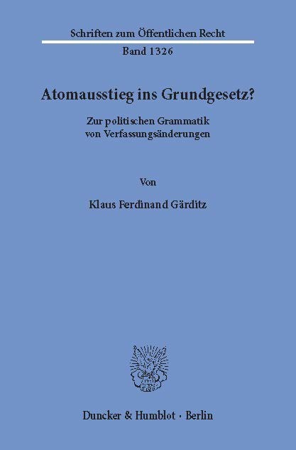 Atomausstieg ins Grundgesetz? main product photo