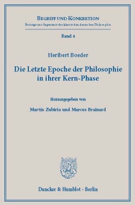 Die Letzte Epoche der Philosophie in ihrer Kern-Phase.
