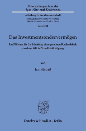 Das Investmentsondervermögen.