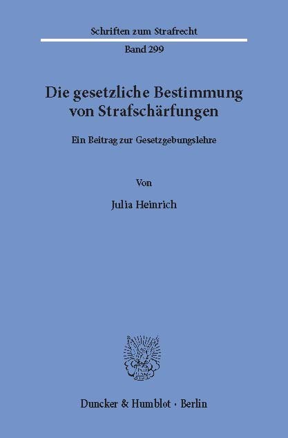 Die gesetzliche Bestimmung von Strafschärfungen. main product photo