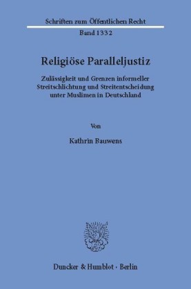 Religiöse Paralleljustiz.