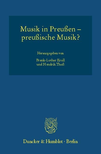 Musik in Preußen - preußische Musik? main product photo