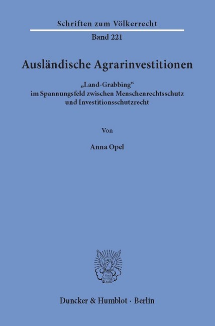 Ausländische Agrarinvestitionen. main product photo