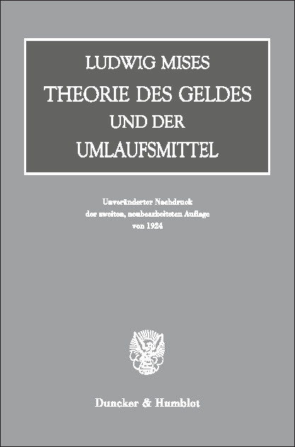 Theorie des Geldes und der Umlaufsmittel. main product photo