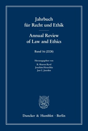 Jahrbuch für Recht und Ethik / Annual Review of Law and Ethics.