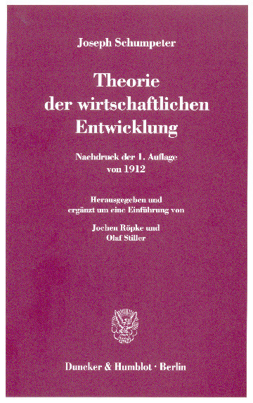 Theorie der wirtschaftlichen Entwicklung. main product photo