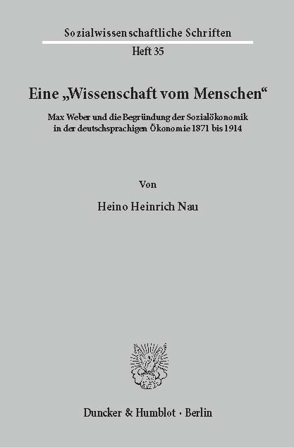 Eine »Wissenschaft vom Menschen«. main product photo