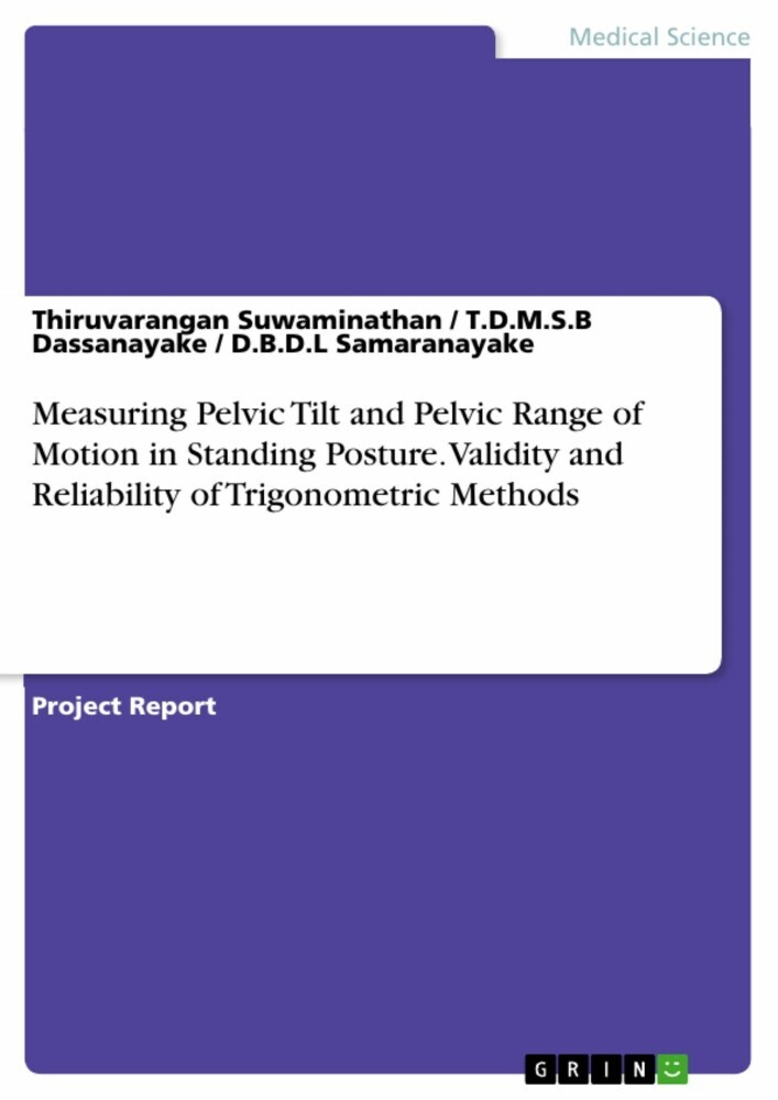 Measuring Pelvic Tilt and Pelvic Range of Motion in Standing Posture. Validity and Reliability of Trigonometric Methods main product photo