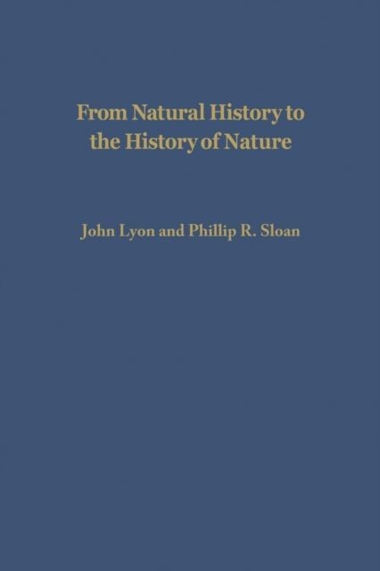 From Natural History to the History of Nature main product photo
