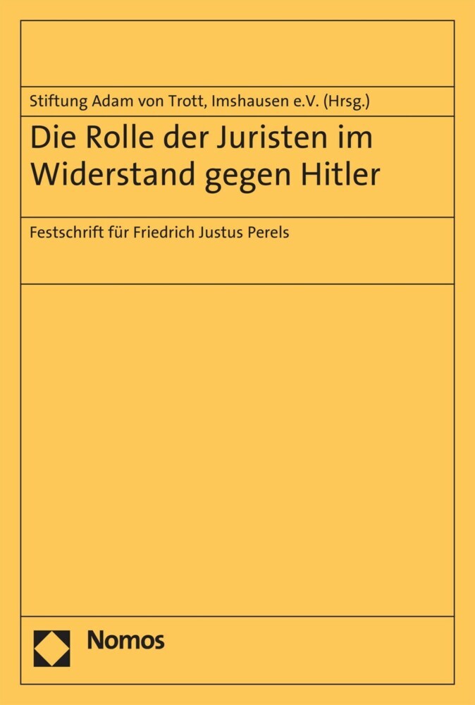 Die Rolle der Juristen im Widerstand gegen Hitler main product photo
