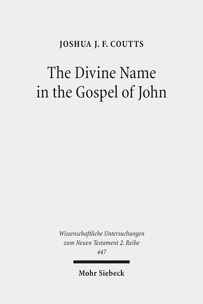 The Divine Name in the Gospel of John main product photo
