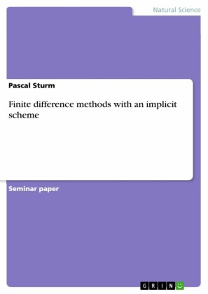 Finite difference methods with an implicit scheme