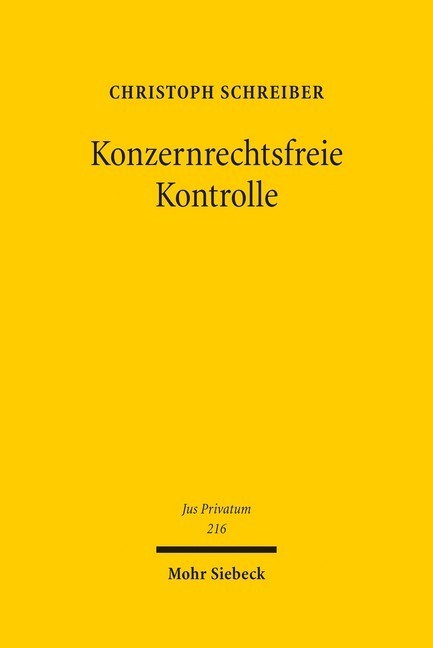 Konzernrechtsfreie Kontrolle main product photo