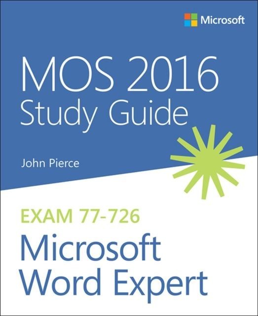 MOS 2016 Study Guide for Microsoft Word Expert main product photo