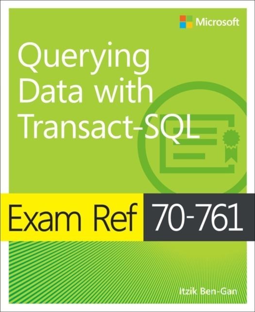 Exam Ref 70-761 Querying Data with Transact-SQL main product photo