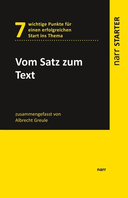 Vom Satz zum Text main product photo