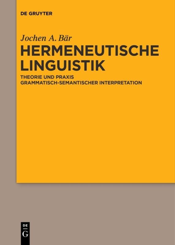 Hermeneutische Linguistik main product photo