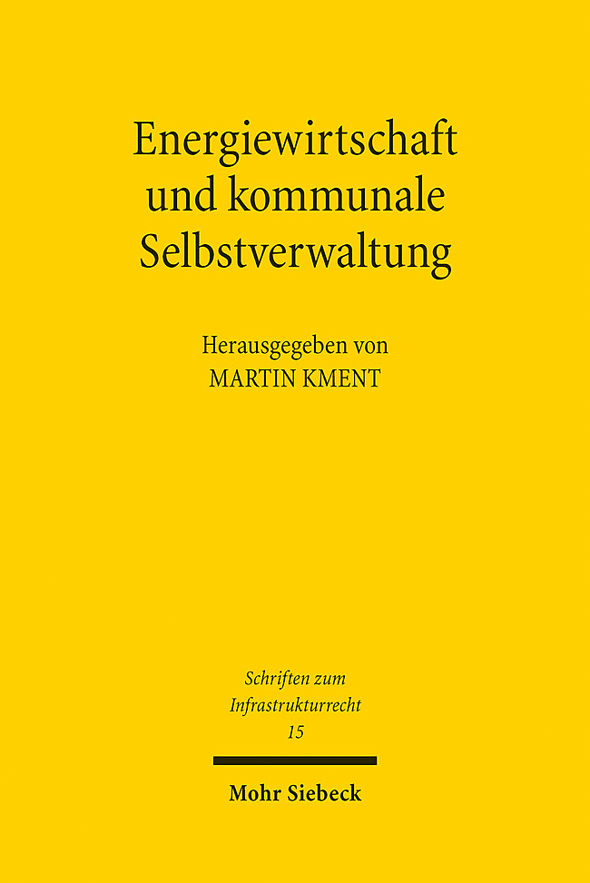 Energiewirtschaft und kommunale Selbstverwaltung main product photo