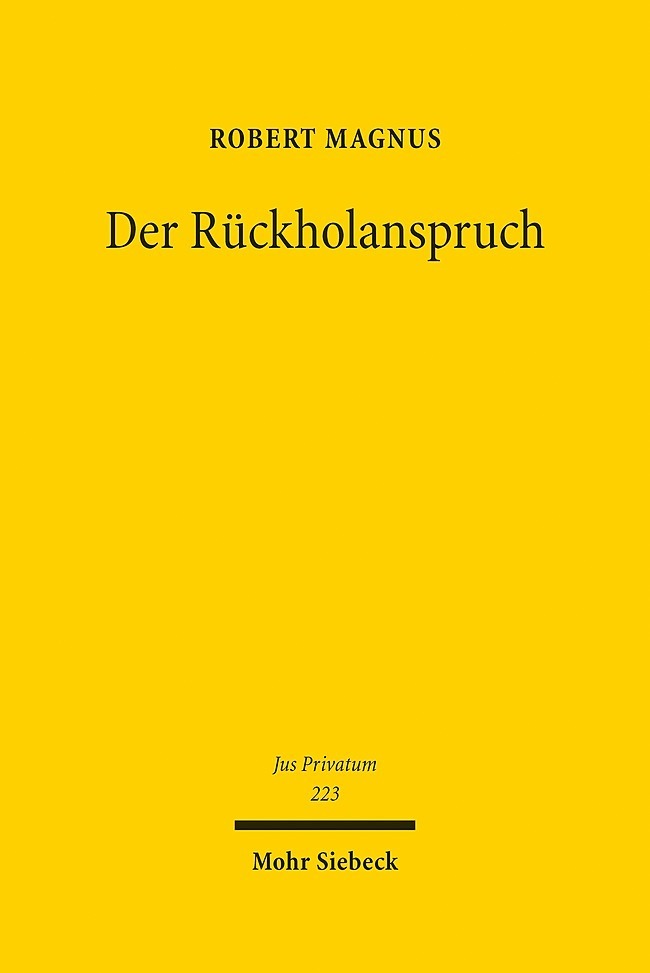 Der Rückholanspruch main product photo
