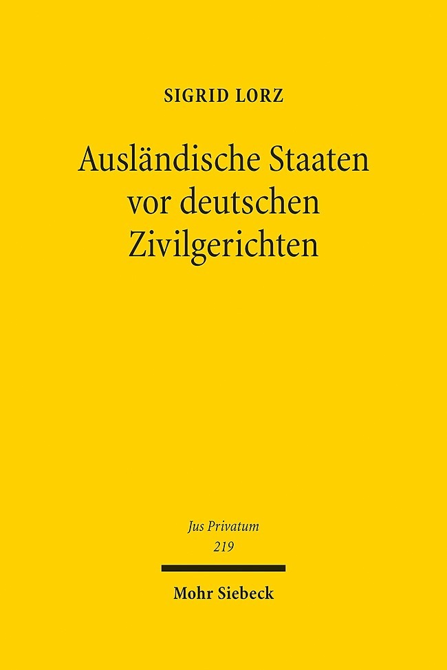 Ausländische Staaten vor deutschen Zivilgerichten main product photo