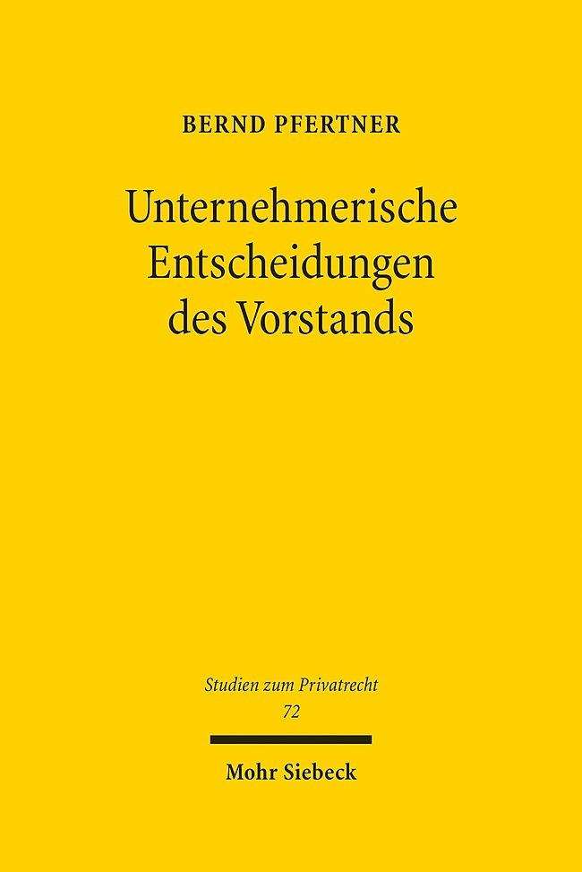 Unternehmerische Entscheidungen des Vorstands main product photo