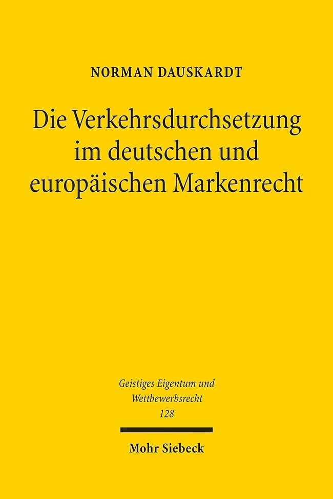 Die Verkehrsdurchsetzung im deutschen und europäischen Markenrecht main product photo