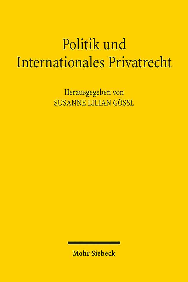 Politik und Internationales Privatrecht main product photo