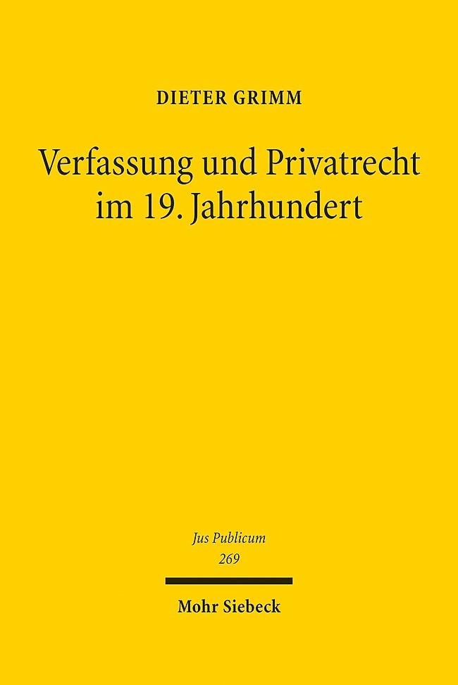 Verfassung und Privatrecht im 19. Jahrhundert main product photo