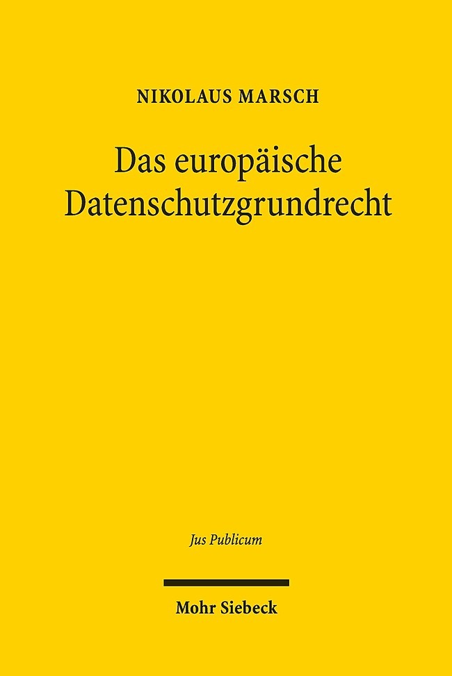 Das europäische Datenschutzgrundrecht main product photo