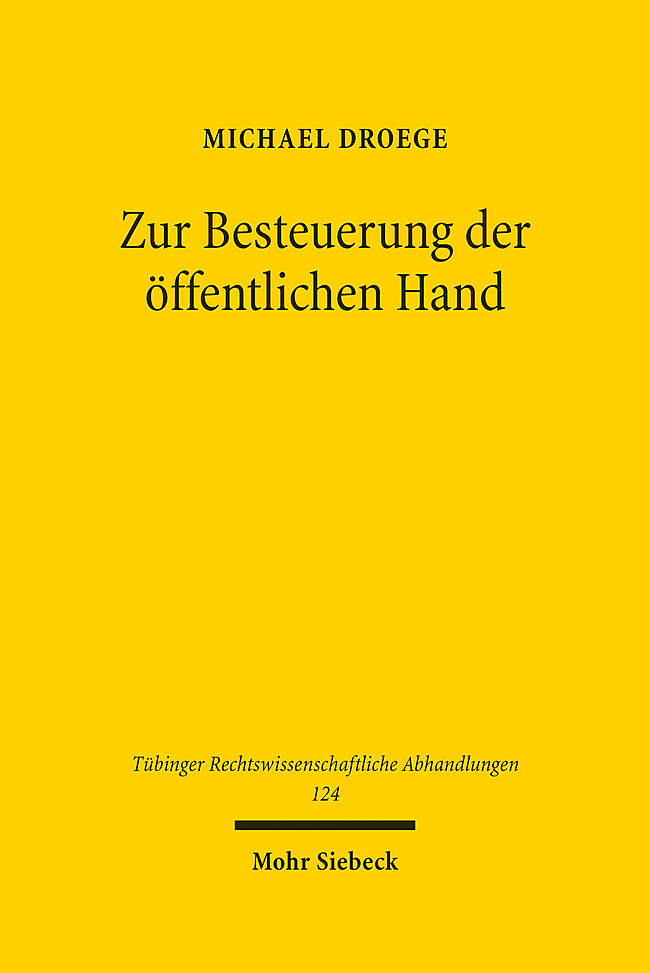 Zur Besteuerung der öffentlichen Hand main product photo