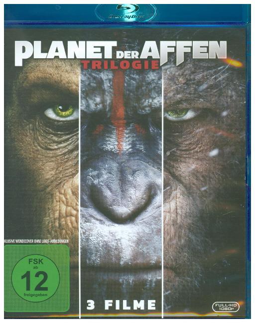 Planet der Affen Triologie, 3 Blu-rays main product photo