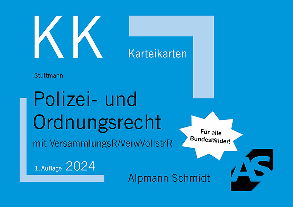 Polizei- und Ordnungsrecht main product photo