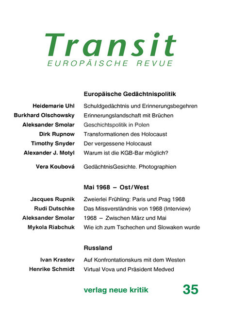 Transit 35. Europäische Revue main product photo
