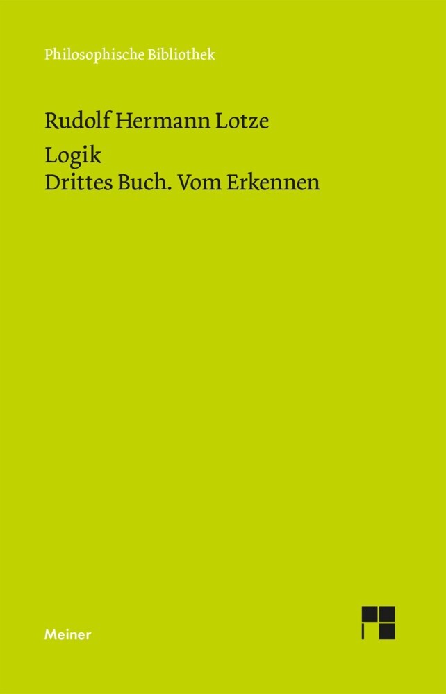 Logik. Drittes Buch. Vom Erkennen main product photo