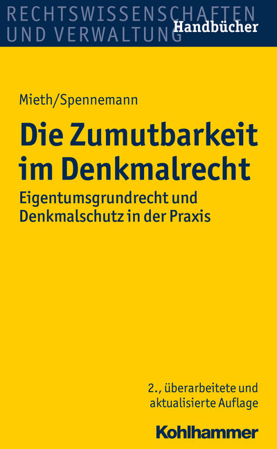 Die Zumutbarkeit im Denkmalrecht main product photo