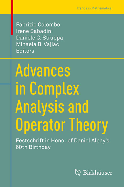 Advances in Complex Analysis and Operator Theory main product photo