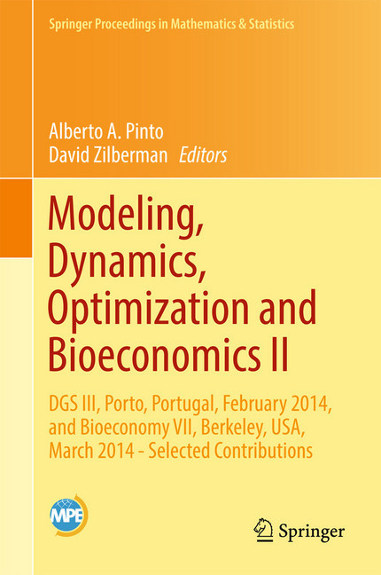 Modeling, Dynamics, Optimization and Bioeconomics II main product photo