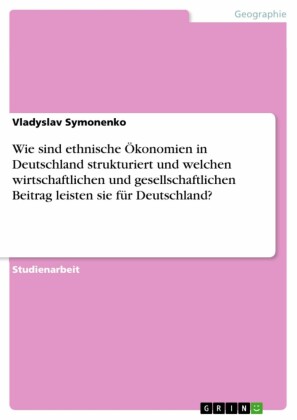 Wie sind ethnische Ökonomien in Deutschland strukturiert und welchen wirtschaftlichen und gesellschaftlichen Beitrag leisten sie für Deutschland?