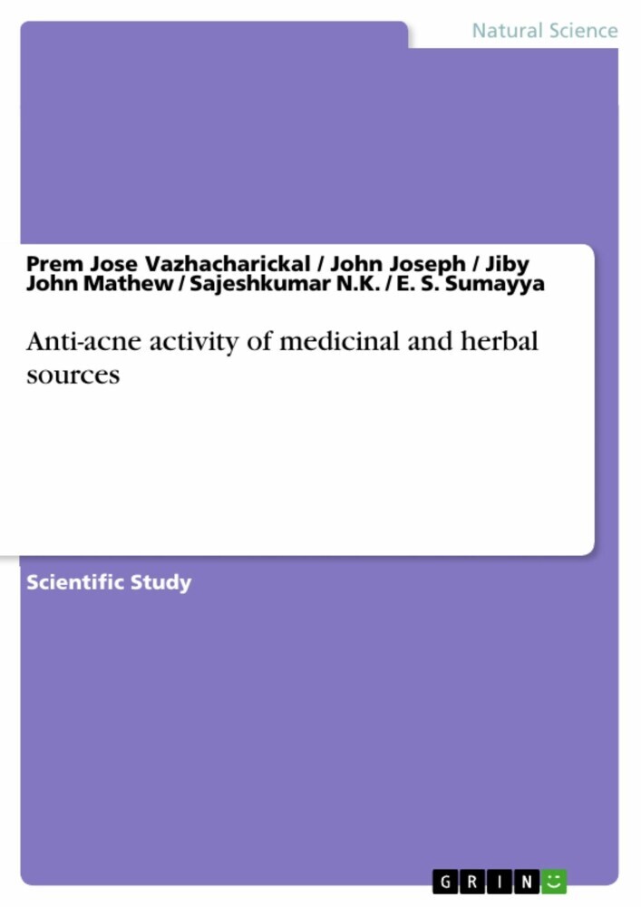Anti-acne activity of medicinal and herbal sources main product photo