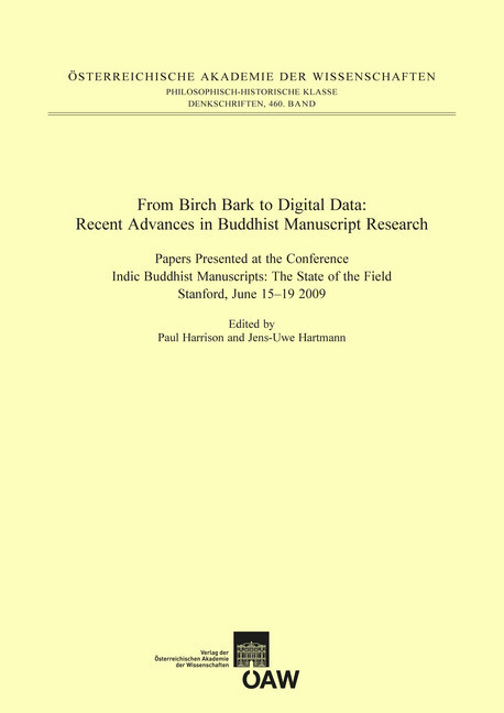From Birch Bark to Digital Data: Recent Advances in Buddhist Manuscript Research main product photo