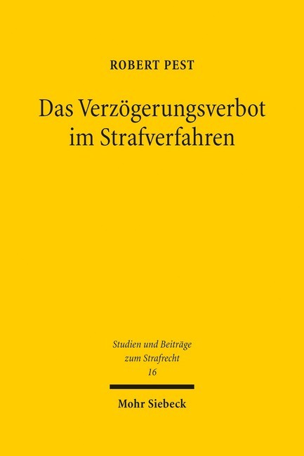Das Verzögerungsverbot im Strafverfahren main product photo
