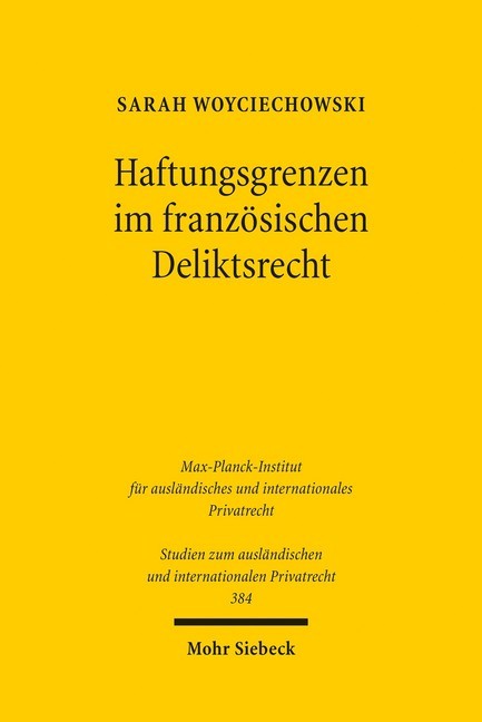 Haftungsgrenzen im französischen Deliktsrecht main product photo