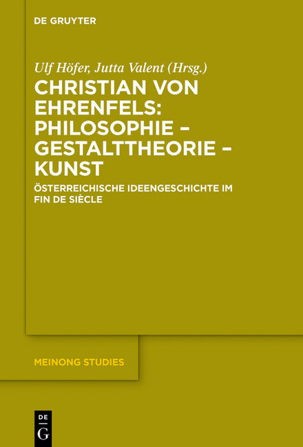 Christian von Ehrenfels: Philosophie - Gestalttheorie - Kunst main product photo
