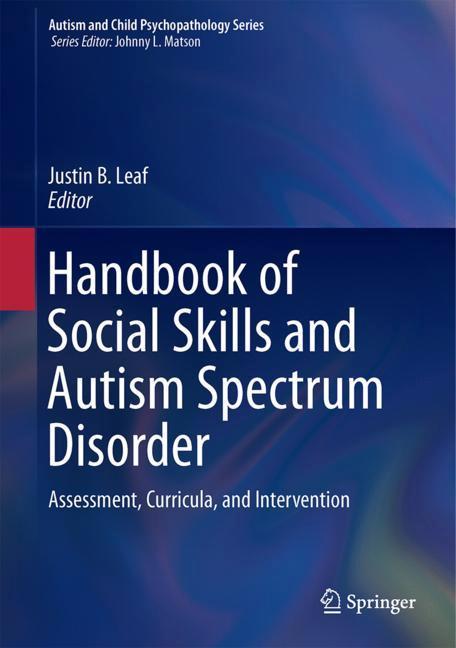 Handbook of Social Skills and Autism Spectrum Disorder main product photo