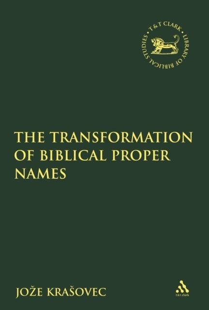 Transformation of Biblical Proper Names main product photo