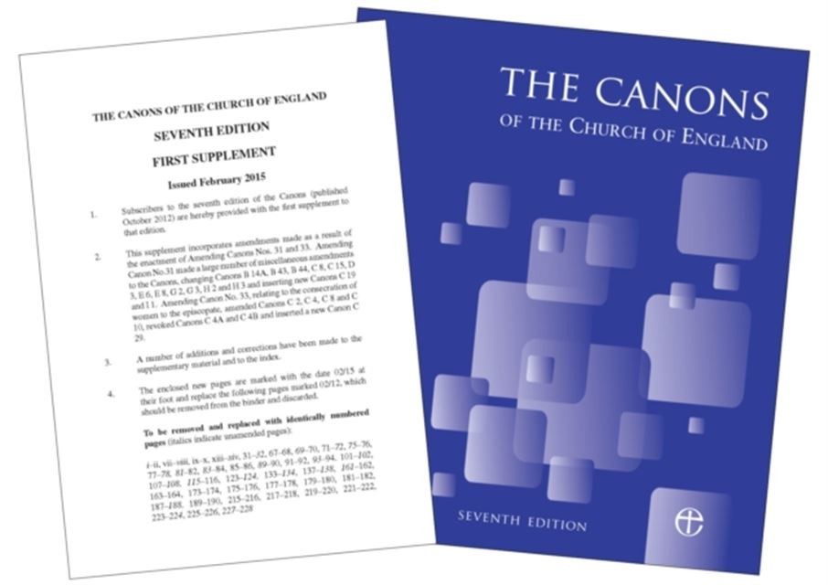 Canons of the Church of England 7th Edition main product photo